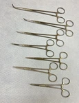 Set Of 7 Jarit Surgical Forcep Instruments. Fixed Price $225.00.