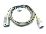 Philips M1669A Compatible Ecg Trunk Cable, 3 Lead, 12 Pin Connector, 2.5. Fixed Price $35.00.