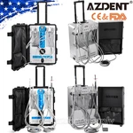 Azdent Dental Portable Mobile Delivery Unit Cart With Air Compressor Suction 4H. Fixed Price $1039.20.