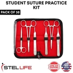 38 Pcs Suture Student Practice Kit For Training With Surgical Pad. Fixed Price $21.96.