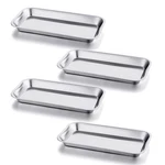 Getton 4 Pack Small Surgical Tray, 201 Stainless Steel With Silver. Fixed Price $16.17.
