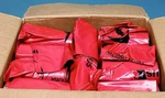 (500) Medline 24" X 12" Infectious Waste Biohazard Liner Red EVSBL242412RP. Fixed Price $39.00.