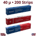 Bausch Dental Articulating Paper Strips 40 Micron 200/PK Occlusal Bite Test Lab. Fixed Price $38.99.