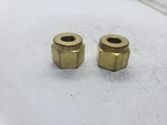 Swagelok B402-1 Brass Nut 1/4", Lot Of 2, Nnb. Fixed Price $17.96.