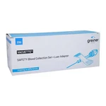 23G Greiner Safety Blood Coll. Set W/luer Adapter Ref 450096VI 90/BX. Fixed Price $91.95.