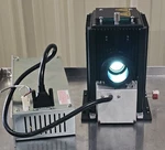 Newport 60000 100W Hg Lamp Housing For To Three Ports W/ Power Supply. Fixed Price $675.00.
