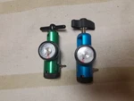 Two Oxgyen O2 Tank Brass Sleeved 50 Psi Regulator. Fixed Price $16.00.