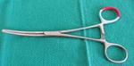V. Mueller CH6185 Cooley Coarctation Clamp, 6-7/8" Straight Shanks, Curved Jaw. Fixed Price $24.95.