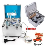 Mobile Portable Dental Delivery Unit Suction Syringe Air Compressor Scaler 4HOLE. Fixed Price $438.61.