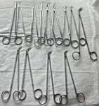 Potts-smith Angled Dissecting Vascular Scissors Various Angle, Set Of 13. Fixed Price $400.00.