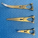 Set Of V.mueller CH6037/66/70 Glover Bulldog Clamps Curved & Straight Cardio. Fixed Price $158.40.