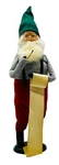 Byers Choice Working Santa Pencil List 1985 Bumpy Base 13 Inch Suspenders. Fixed Price $54.99.