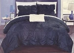 New Chic Home Design Duvet Cover Set 4 Pc. Hamilton DS-2238 Blue King Other. Fixed Price $50.00.