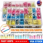 320/500PCS Heat Shrink Butt Wire Connectors Waterproof Crimp Splice Terminal Kit. Fixed Price $55.92.