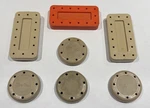 Magnetic Bur Blocks Lot Of 7 Round And Rectangular. Fixed Price $27.50.