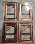 Special Moments Rose Gold Picture Frames 2.5 X 3.5 Lot Of 4 Mini. Fixed Price $9.99.