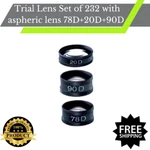 Trial Lens Set Of 232 With Aspheric 78D+20D+90D. Fixed Price $478.40.