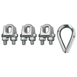 Ronstan ID003404-08 Wire Rope U-bolt Clip And Thimble Kit 4FRZ1. Fixed Price $17.75.