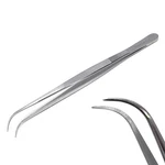 Lab High Precision Forceps, Fine Strong Curved Point Tweezers, Stain.... Fixed Price $15.76.