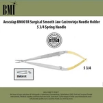 Aesculap BM001R Surgical Smooth Jaw Castroviejo Needle Holder 5 3-4 Spring Handl. Fixed Price $199.00.
