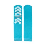 3 Pairs Slipper Socks Paw Prints Teal/blue Size-one Fits Most (40-1069). Fixed Price $6.99.