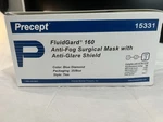 Precept Fluidgard 160 Procecure Surgical Mask With Extended Shield- 25/BOX-BLUE. Fixed Price $16.00.