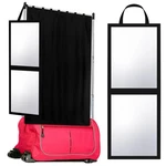 Backstage Mirror And Privacy Changing Curtain For Dance Bag Suitcase .... Fixed Price $48.87.