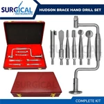 7 Pcs Hudson Hand Drill Brace Set With Free Case Orthopedic Instrument German Gr. Fixed Price $59.99.