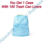 *150-PACK" Medline Centurion Low-density Trash Can Liner Blue 29" X 38" LB2938E. Fixed Price $135.99.