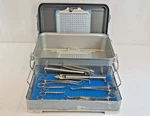 V. Mueller Sternal Cable 11 Pc Set W/ Genesis Sterilization Case. Fixed Price $1255.00.