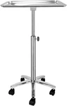 Premium Metal Extra Large Salon Tray Medical Mayo Stand With Wheels. Fixed Price $169.68.