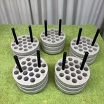 Of (5) Sorvall Heraeus 54270 Centrifuge Bucket Adapter- 19 Slots. Fixed Price $99.00.
