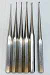 Set Of 6 Jarit Straight Brun Bone Curettes 9" Solid Hex Handle Orthopedics. Fixed Price $395.00.