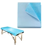 Disposable Stretcher Sheets Blue Tissue Poly Table Covers 50 Count 40 X 90 In. Fixed Price $102.13.