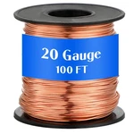 100FT 20 Gauge Copper Wire For Gardening, Electroculture, Bonsai, Jewelry Mak.... Fixed Price $33.60.