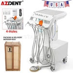 Dental Portable Mobile Delivery Unit Air Compressor Suction Rolling Cart 4HOLES. Fixed Price $1019.15.
