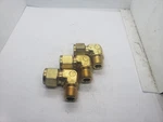 Tylok B-8-DME-6 Brass 90 Male Elbow 1/2" Od Tube 3/8" Mnpt, Lot Of 3, Nnb. Fixed Price $24.96.