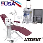 Azdent Dental Mobile Delivery Unit Suction Compressor Motor / Foldable Chair. Fixed Price $382.49.