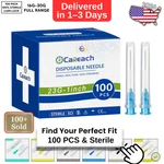 100 Pack Needle With Caps Luer Lock Sterile 23 Gauge 16 18G 20 21G 22 25G 27G 30. Fixed Price $19.93.