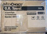 12 Bags Of - Medichoice O.r. Sterile Towels ORT06B. Fixed Price $46.95.