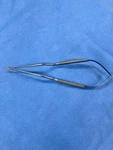 Codman 80-1723 Rhoton Scissors, Titanium, Bayonet, Curved, 1/2". Fixed Price $100.00.