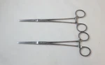 Set Of 2 V. Mueller CH6300 Cooley Coarctation Clamp, Straight, 8-3/4". Fixed Price $70.00.