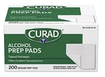 Curad Alcohol Disinfectant Prep Pads 200 Count (pack Of 1) CUR45581RBI. Fixed Price $11.98.