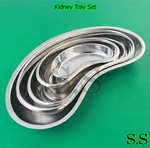 Kidney Dish SET,6",8",10",12",14" -stainless Steel,dental,surgical,body Piercing. Fixed Price $44.70.