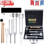 4PCS Tuning Fork Medical Sound Healing Set 128HZ, Om 136.1HZ, Mi 528HZ. Fixed Price $74.12.