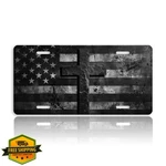 Qoueucc American Flag Cross 6X12 Inch 4 Hole License Plate Cover. Fixed Price $27.99.