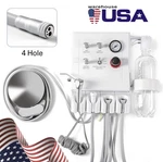 Portable Dental Turbine Unit Weak Suction Work 4HOLE Handpiece Kit Tubing. Fixed Price $150.00.