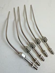 Set Of 5 Aesculap Fukushima Malleable Suction Cannulas 8" X 6FR 7FR 8FR 9FR 12FR. Fixed Price $750.00.