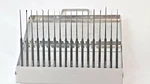 Richards Ent Anodized Otolaryngoscopy Pick Set W/ Case. Fixed Price $1125.00.