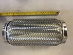 Zzperformance 304 Stainless 3" 8" Exhaust Flex Section Coupling Interlock. Fixed Price $24.99.